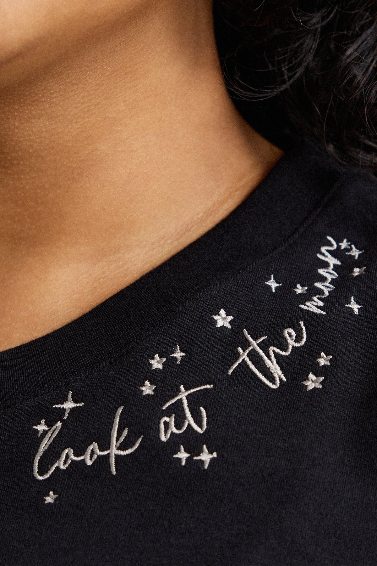 The Everyday Organic Cotton Look At The Moon Tee