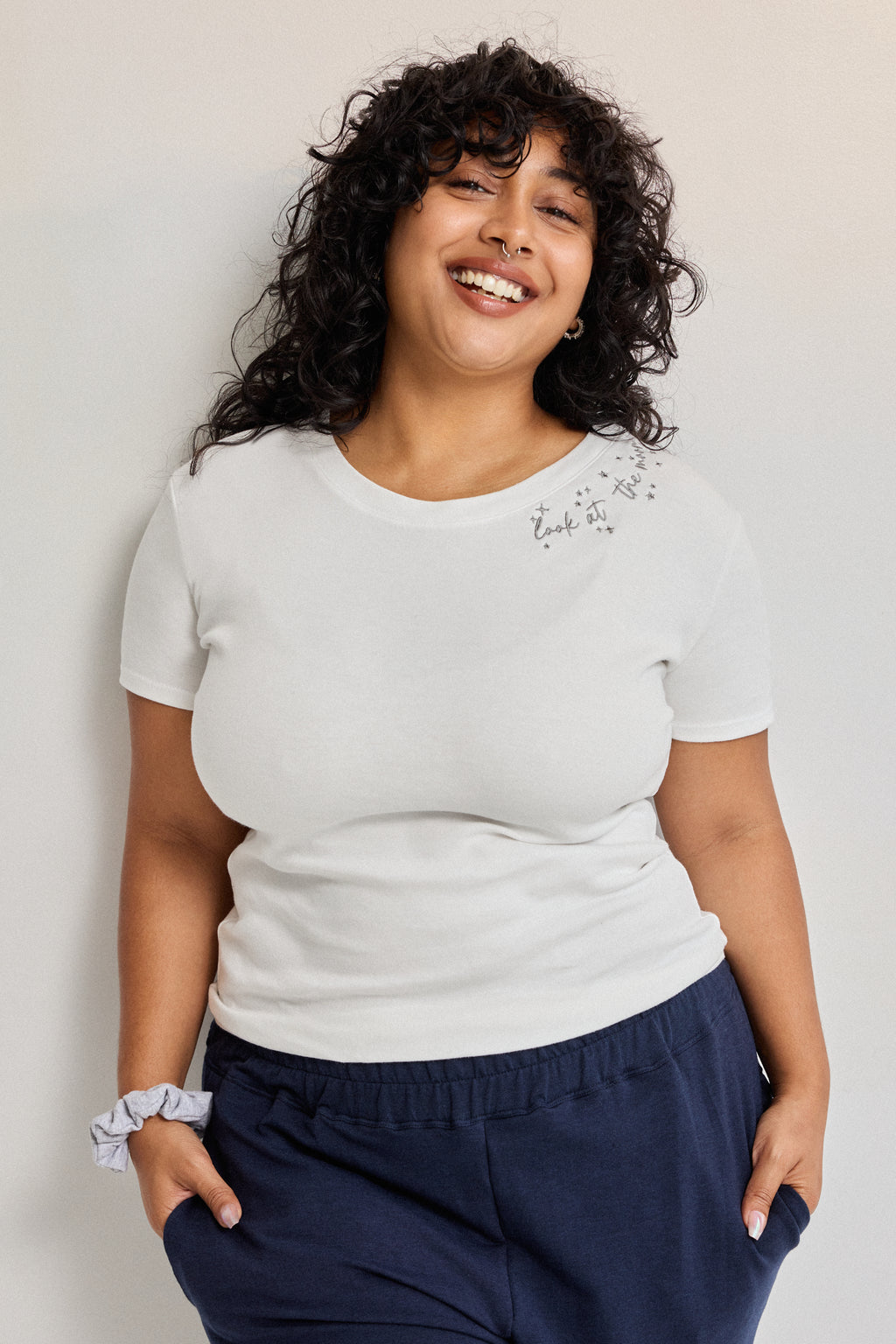 The Everyday Organic Cotton Look At The Moon Tee