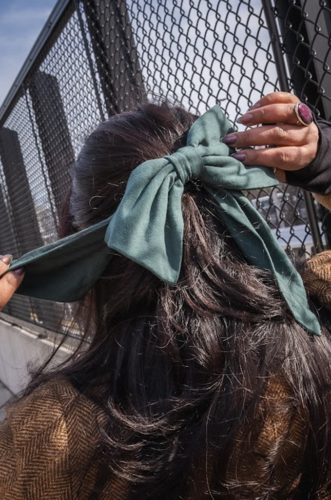 miakoda zero waste large hair bow clip