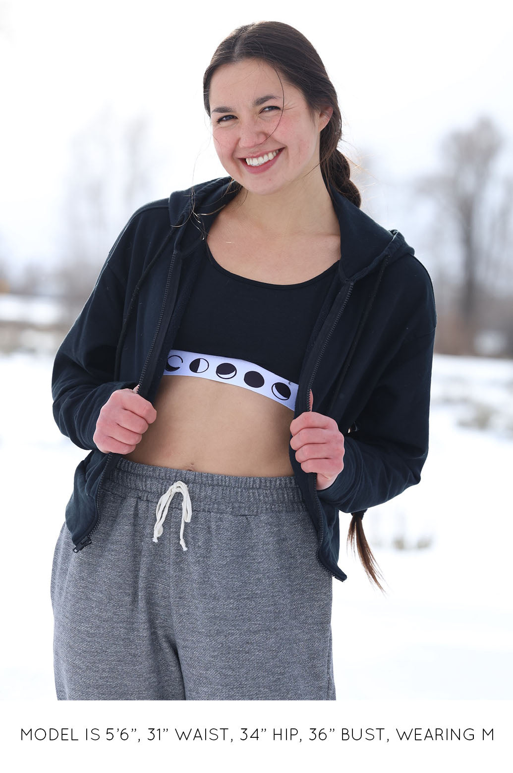 The Cropped Zip Up Hoodie – Miakoda