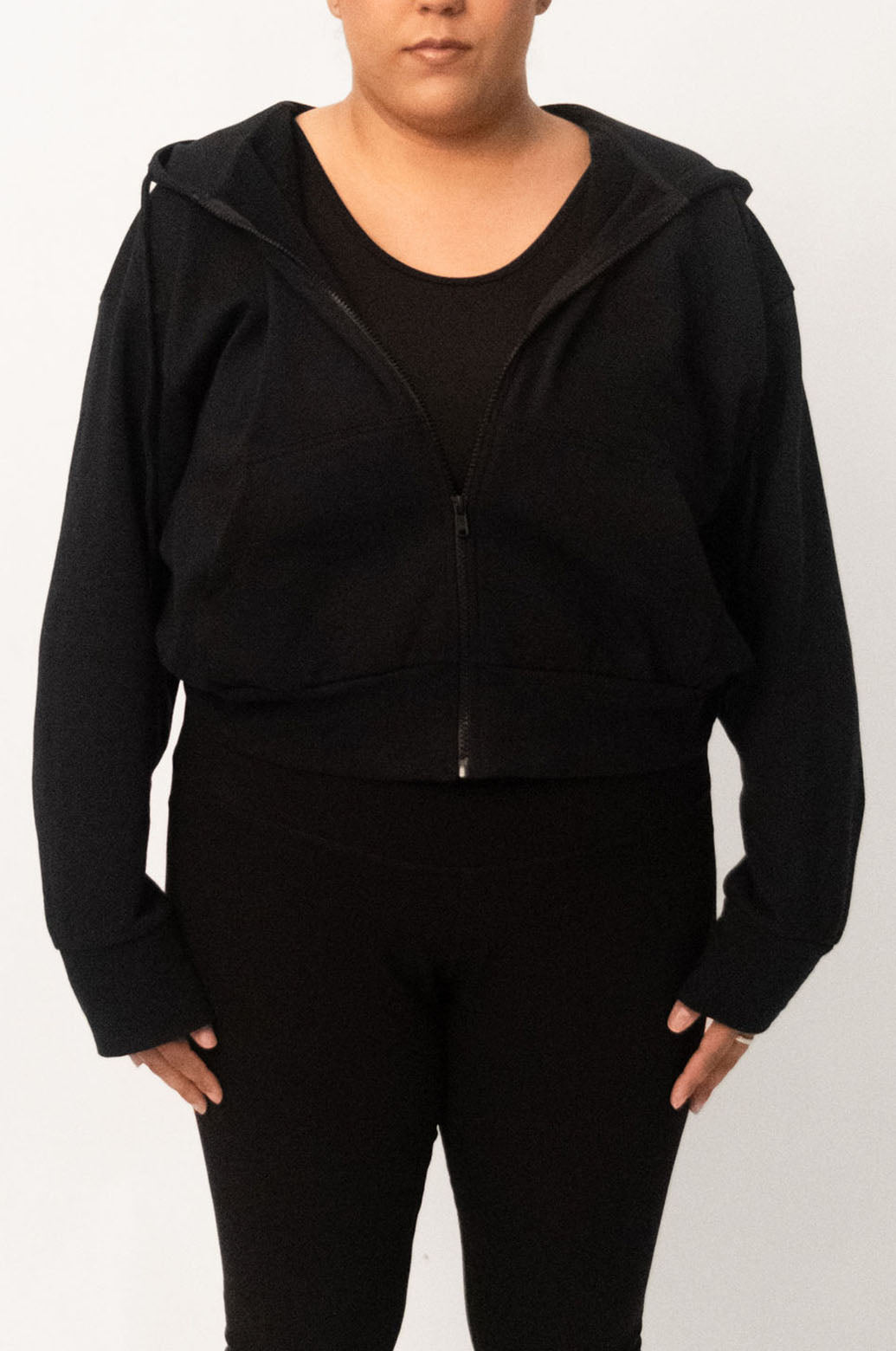 The Cropped Zip Up Hoodie- FINAL SALE – Miakoda