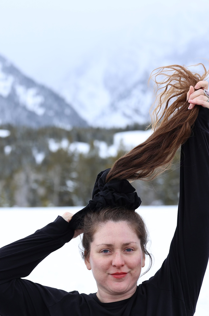 miakoda zero waste oversized mega huge scrunchie