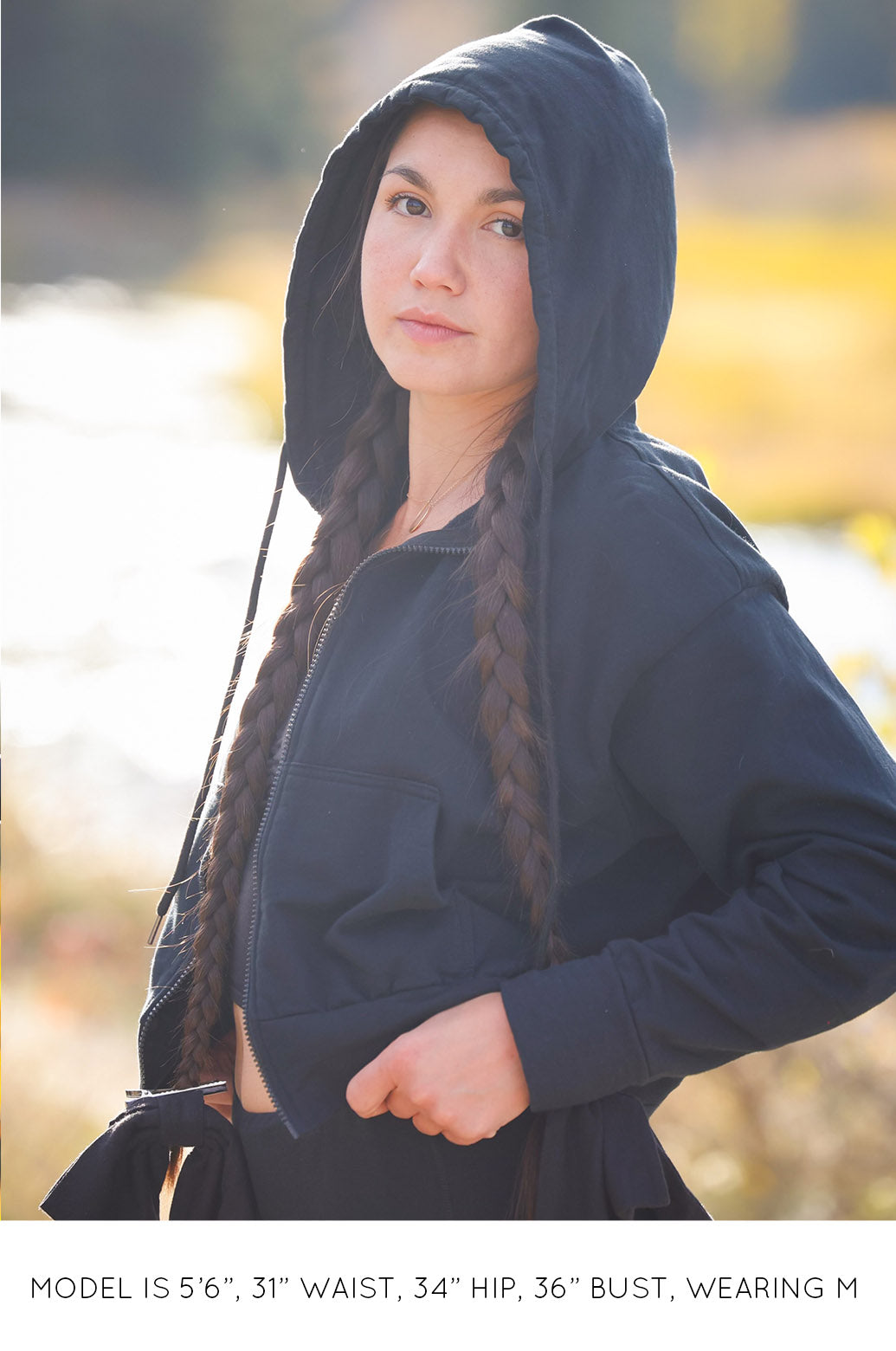 The Cropped Zip Up Hoodie- FINAL SALE – Miakoda